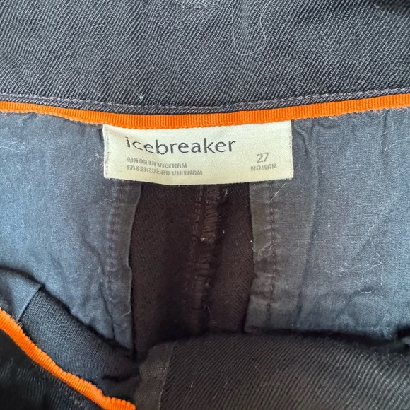 Icebreaker Black Trousers Women’s 27, Black – Merino Wool - Picture 3 of 5